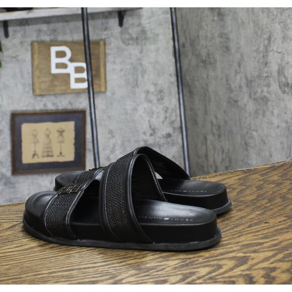 Tommy Hilfiger Womens Jiana 2 Strap Slide Sandals TWJIANA Black 9.5M - Picture 2 of 12